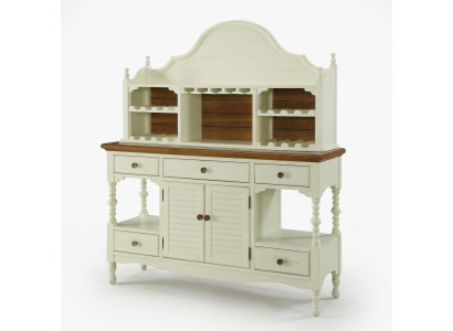 Classique Buffet en bois Style maison de campagne Armoire commode Buffets Armoires