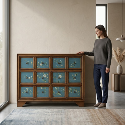 Commode Buffet Armoire Mobilier Commodes Bois massif Armoires Salon
