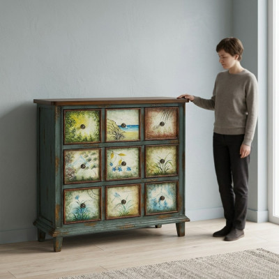 Design Commode Commodes Bois Bahut Moderne Buffet Haut