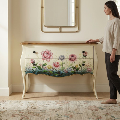 Design Commode Commodes Bois Enfilade Moderne Buffet Déco Armoire Haute