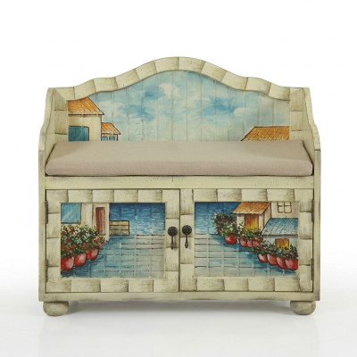 Banquette rembourrée Banquette Tabouret de designer Banquette Meuble de siège banc en bois banc à chaussures