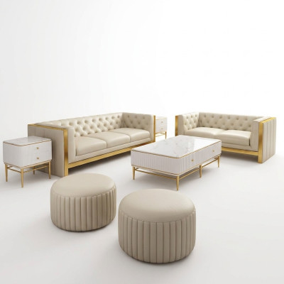 Ensemble de canapés 3 2 places Set Design Canapé Rembourrage Canapés Canapés Modernes