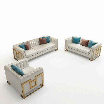 Ensemble de canapés 3+2+1 place Sofa Couch Suite de rembourrage de canapé Canapés de salon
