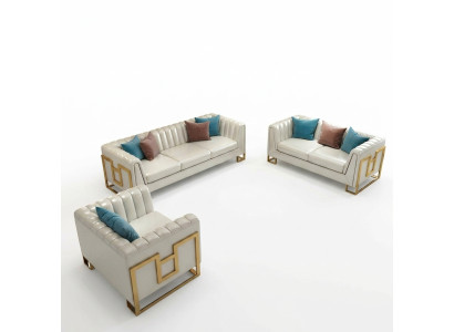 Ensemble de canapés 3+2+1 place Sofa Couch Suite de rembourrage de canapé Canapés de salon
