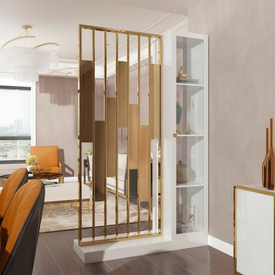 Étagère métallique Designer de séparation de haute qualité Etagères de luxe Style de meubles Armoire Murale Métal nouveau