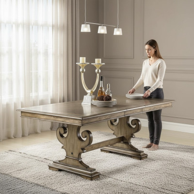 Table à manger Conception Tables Tables Bois Salle à manger Table de salon en bois Mobilier 100x200