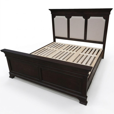 Design Lit double Lit en cuir Lits Lit Bois Rembourrage Chambre à coucher Mariage 180x200