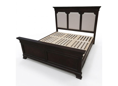 Design Lit double Lit en cuir Lits Lit Bois Rembourrage Chambre à coucher Mariage 180x200