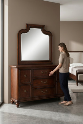 Commode Buffet Commodes Buffets Salon Buffet Moderne Miroir 2 pièces.
