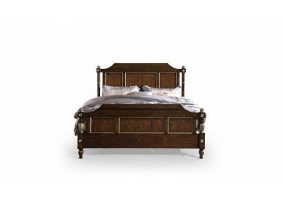 Designer Bed Classic Wood Lits d'Hôtel Doubles en Bois de Luxe 180x200 nouveau
