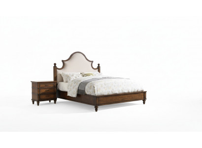 Lit 2x Table de chevet 3 pcs. Ensemble de chambre Design Meubles rembourrés Lits de luxe neufs