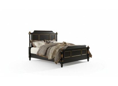 Chambre Lit en bois Vrai lit en bois Hôtel 180x200 Style Meubles massifs Lits