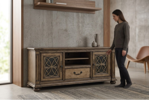 Buffet Commode Tiroir Vitrine Salon Bois Buffet meuble Buffet nouveau