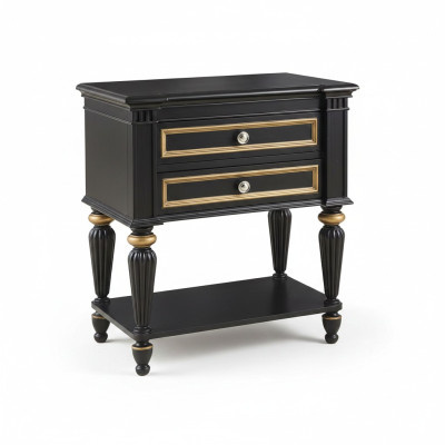 Table de chevet Gris Mobilier de design moderne en bois de luxe Commander Table de chambre