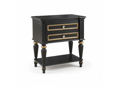 Table de chevet Gris Mobilier de design moderne en bois de luxe Commander Table de chambre