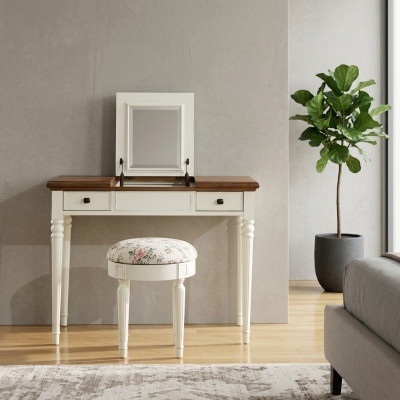 Coiffeuse Miroir Console de luxe Commode Commode de chambre Table console Bois neuf