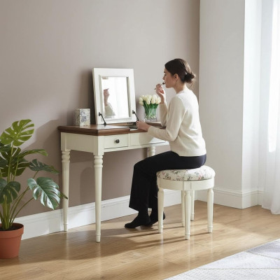 Coiffeuse + Tabouret Console Tables à maquillage Table Consoles Secrétaire neuf Miroir
