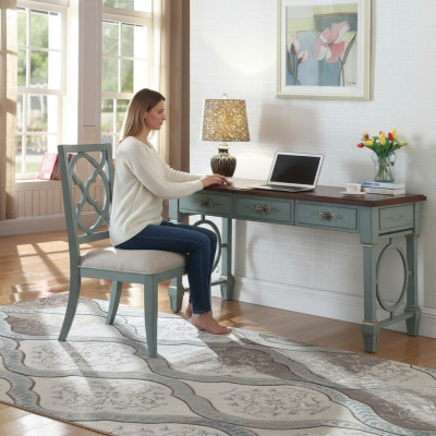Bureau Mobilier de bureau Etagères en bois Bureau Table à manger Table Chaise 2 pièces