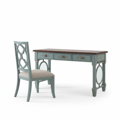 Bureau Mobilier de bureau Etagères en bois Bureau Table à manger Table Chaise 2 pièces