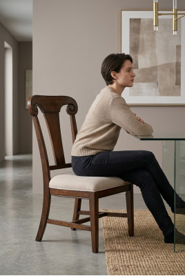 Chaises de salle à manger en bois, fauteuil d'appoint en textile de luxe, siège en bois, fauteuil en bois massif nouveau