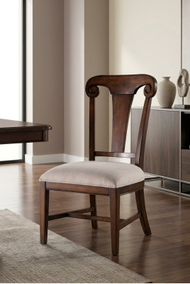 Chaises de salle à manger en bois, fauteuil d'appoint en textile de luxe, siège en bois, fauteuil en bois massif nouveau