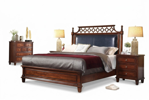 Meubles de designer italien Lit Chambre double 180x200cm lits en cuir neufs