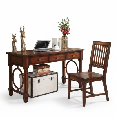 Bureau 2 pcs. Ensemble Mobilier de Bureau Table Bois Design Armoire d'Ordinateur de Meubles