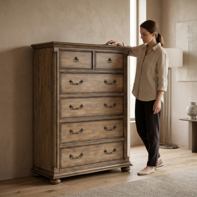 Garde-robe Commode Design Bas Buffet en bois Massif Commodes Buffet