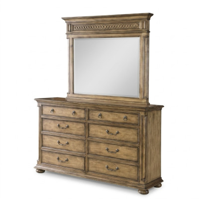 Miroir Commode Armoire Commodes Bahut Ensemble de chambre Bois Style moderne 2 pièces