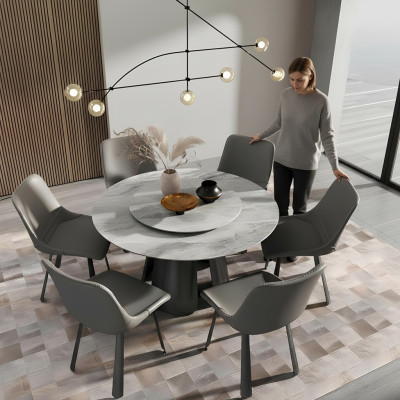 Ensemble de chaises de groupe de chaises d'hôtel rembourrées Suite 6x Groupes en acier inoxydable Fauteuil