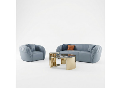 Ensemble de canapé 3+1 places Design Sofas Tapisserie Canapés Moderne de Luxe Nouveau