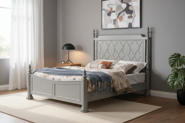 Ensemble de chambre noble Table de chevet Commode Lit Mobilier de designer Lits