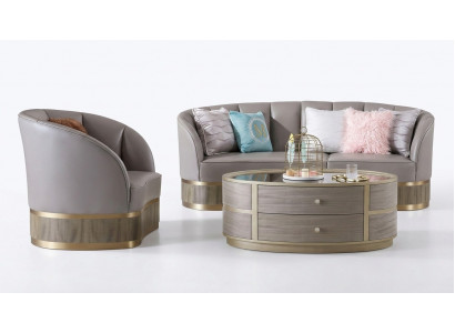 Fauteuil Fauteuil Designer Rembourrage Détente Tissu Textile Cuir Salon Club Siège simple neuf