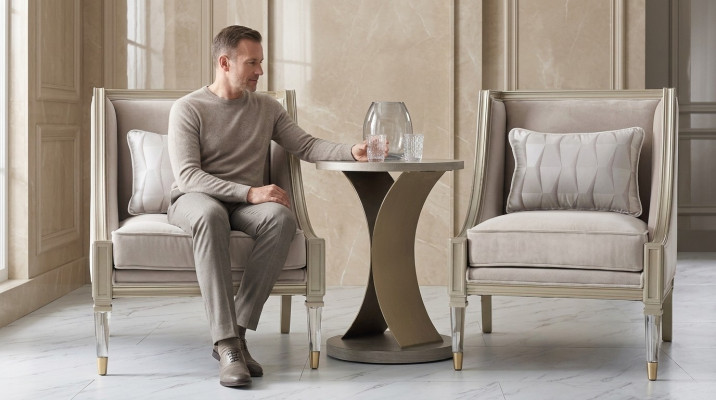Table basse Tables Table d'appoint en acier inoxydable de designer moderne Table Tables basses