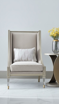 Fauteuil classique à ailes Canapé Canapé Sofa Tapisserie Siège Lounge Relax Club Tissu