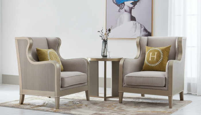 Sofa Set Suite Ensemble de 3 pièces 2x Fauteuil Table d'appoint Table Canapé Ensemble Suites