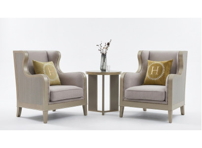 Sofa Set Suite Ensemble de 3 pièces 2x Fauteuil Table d'appoint Table Canapé Ensemble Suites