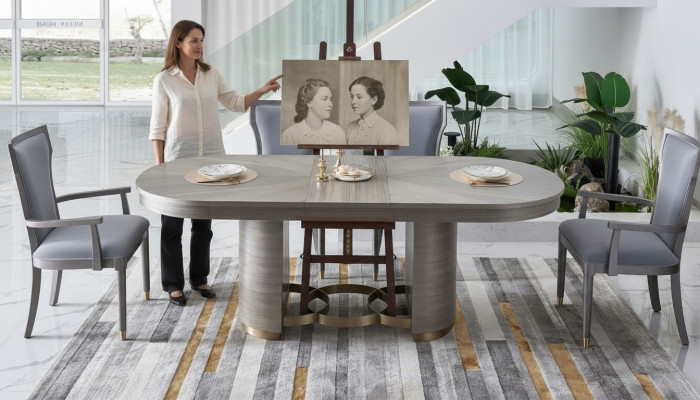 Concepteur de chaise Ensemble de siège Rembourrage de siège Mobilier de luxe Chaises inclinables Bois Salle à manger