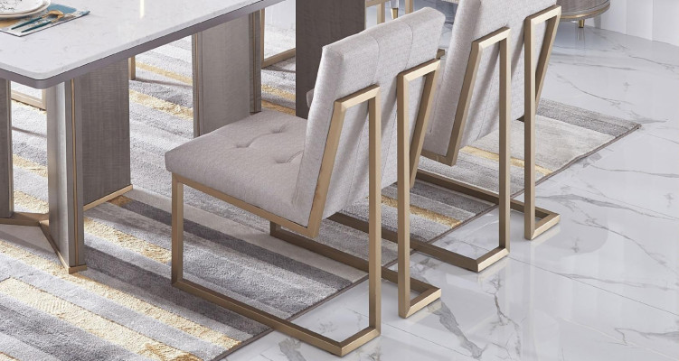 Salle à manger Mobilier de design Chaise Groupe de 6 Chaises Inclinables Ensemble Salle neuve