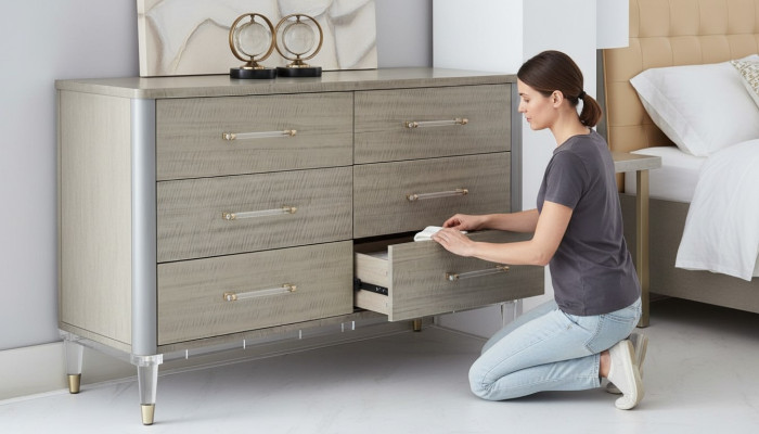 Buffet en bois moderne commode commode buffet bas armoires de salon