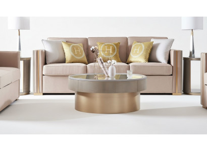 Table basse moderne Table d'appointTable Canapé Design en acier inoxydable Salon