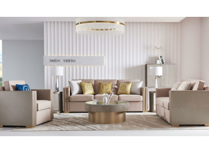 Ensemble de canapés Rembourrage 311 places Ensemble de canapés Design Canapés Tissu Suite moderne