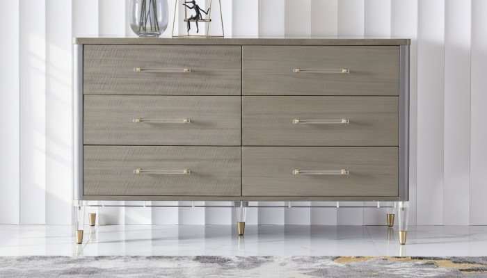 Design commode 6 tiroirs buffet bas armoire bahut