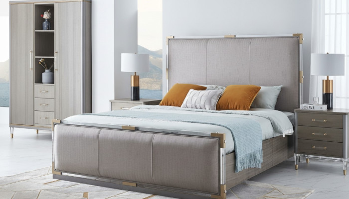 Design Lit rembourré Lit Lits Double Mariage Moderne 180x200cm Luxe