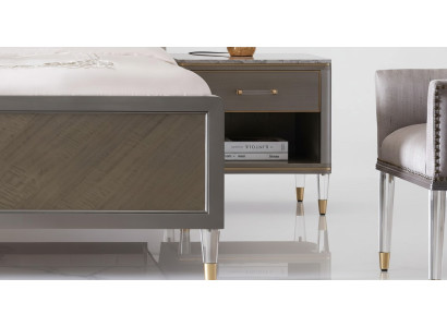 Table de chevet de luxe en bois Tables de chevet Table Consoles Nuit Style Moderne