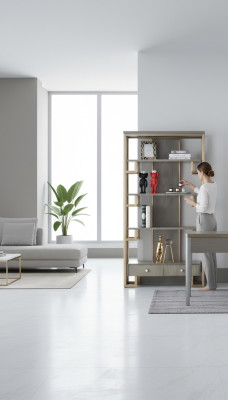 Étagère en acier inoxydable Étagère Livres Armoires murales Étagères de bureau de luxe