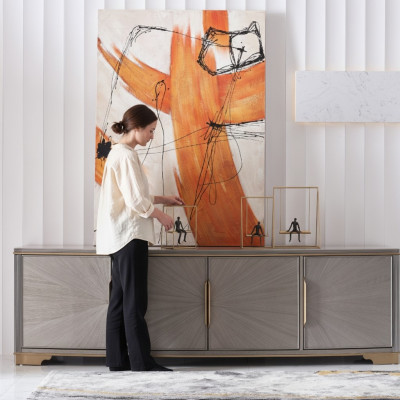 Commode Armoire haute Armoire latérale Table basse Commodes Décorateur Designer Noble Luxe