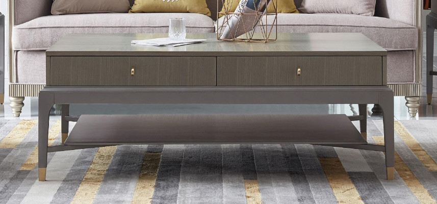 Table basse classique r Table Table d'appoint Canapé design Salon Bois