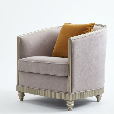 Fauteuil Design Canapé Sofa Détente Tissu Salon Club Rembourrage Siège Luxe Fauteuil simple