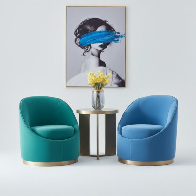 Fauteuil TV Canapé 1 place Sofa en tissu Canapés Tissu Rembourrage Design Mobilier neuf